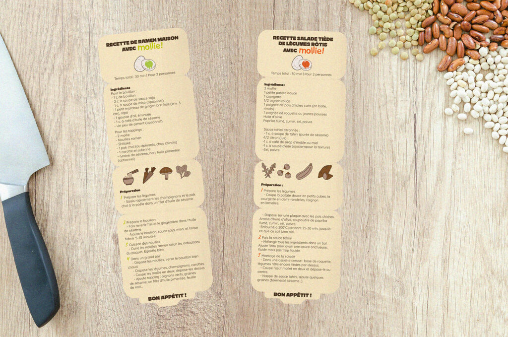 mockup recette mollie