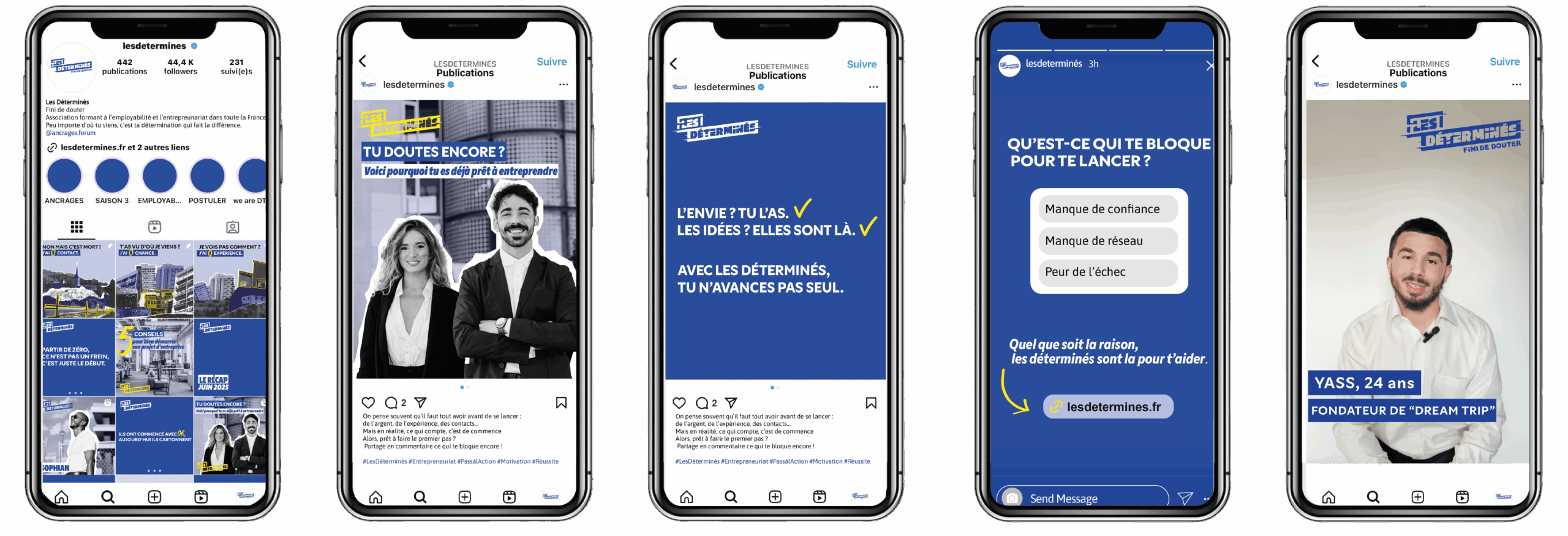 réseaux sociaux les determines
